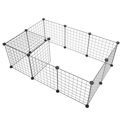 Portable Metal Wire Small Animal Playpen & Exercise Enclosure for Rabbits, Guinea Pigs & Small Pets