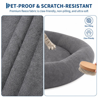 XXL Orthopedic Memory Foam Dog Bed with Thick Cushion & Supportive Bolsters for Large & Senior Dogs
