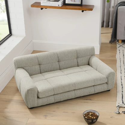 Modern Dog Sofa Bed with Backrest & Armrests – Breathable, Sturdy Pet Couch for Medium & Large Dogs
