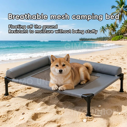 Elevated Dog Bed with Removable Washable Cover – Indoor & Outdoor Use for Medium & Large Dogs