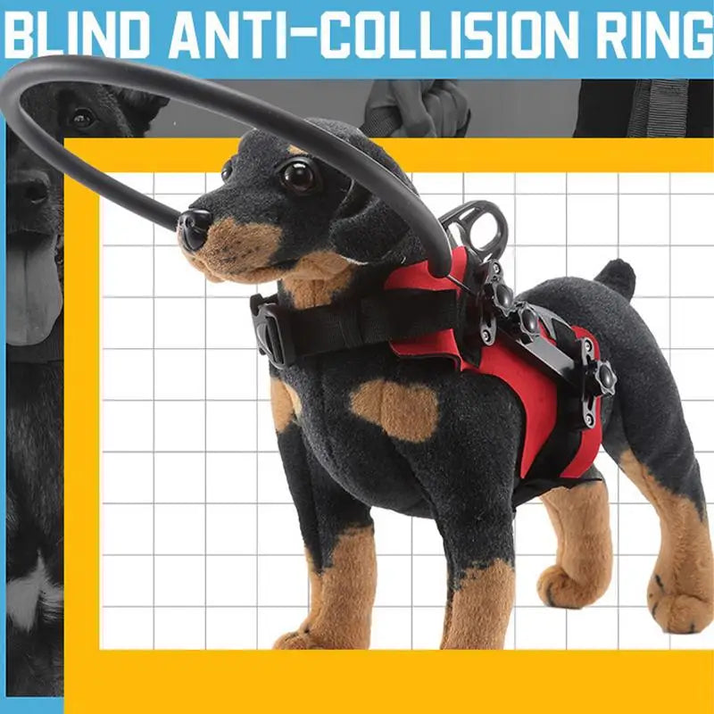 Adjustable Blind Dog Safety Halo – Lightweight Collision Protection Guide for Visually Impaired Dogs