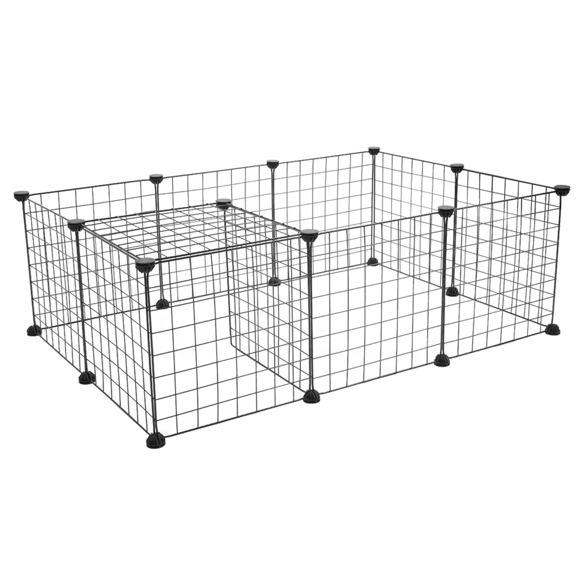 Portable Metal Wire Small Animal Playpen & Exercise Enclosure for Rabbits, Guinea Pigs & Small Pets