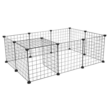 Portable Metal Wire Small Animal Playpen & Exercise Enclosure for Rabbits, Guinea Pigs & Small Pets