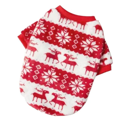 Cozy Christmas Dog & Cat Sweater – Soft, Warm Holiday Outfit for Small to Medium Pets