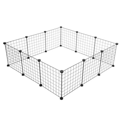 Portable Metal Wire Small Animal Playpen & Exercise Enclosure for Rabbits, Guinea Pigs & Small Pets