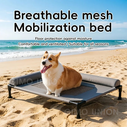 Elevated Dog Bed with Removable Washable Cover – Indoor & Outdoor Use for Medium & Large Dogs