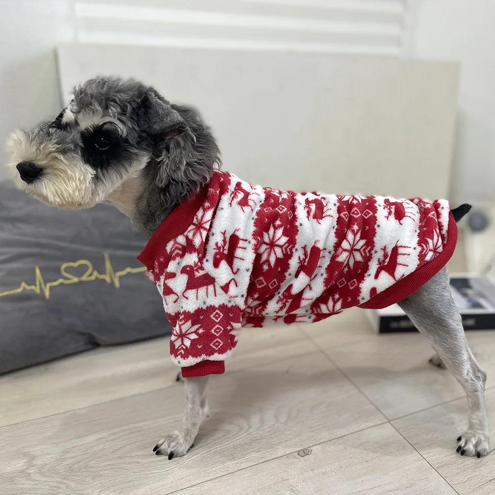 Cozy Christmas Dog & Cat Sweater – Soft, Warm Holiday Outfit for Small to Medium Pets