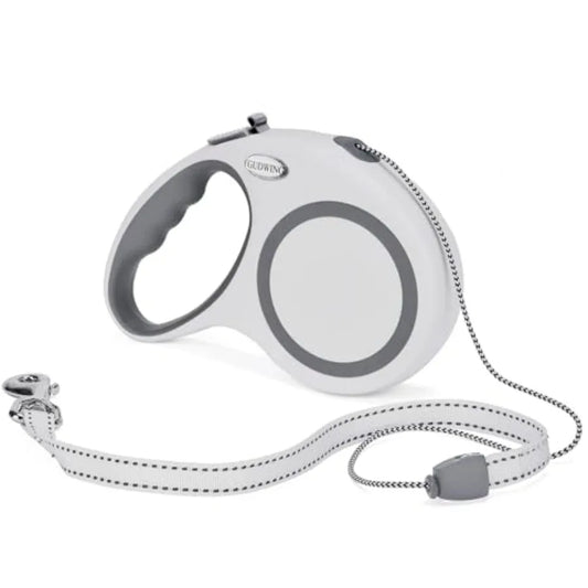 30 FT Heavy-Duty Retractable Dog Leash – No-Tangle Lead for Medium & Large Dogs up to 77 lbs