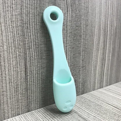 Soft Silicone Toothbrush with Long Handle for Dog, Cat Pet Dental , Tear Stains Brush