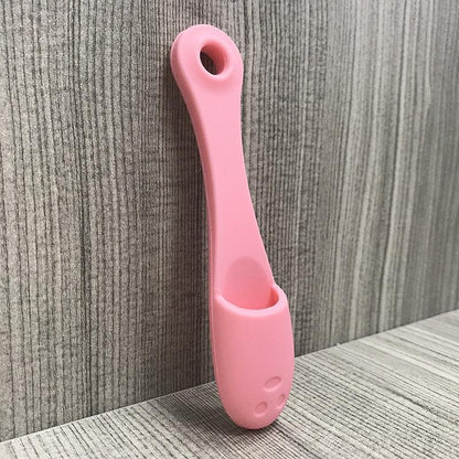 Soft Silicone Toothbrush with Long Handle for Dog, Cat Pet Dental , Tear Stains Brush