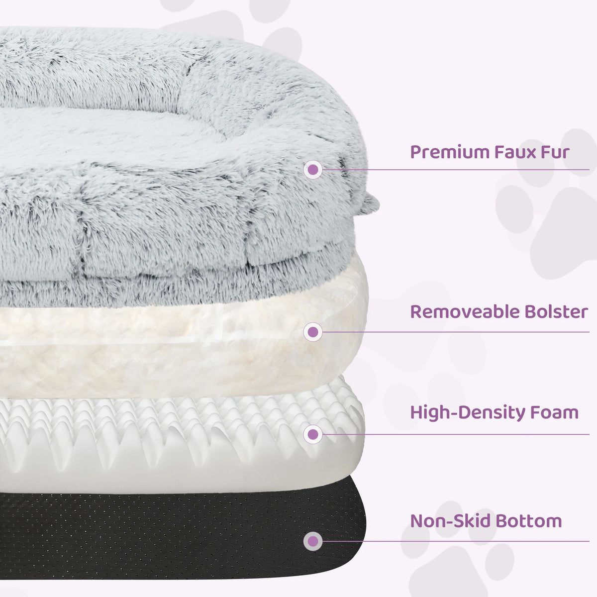 Oversized Human Dog Bed for Adults – Cozy Orthopedic Floor Lounger with Removable Cover