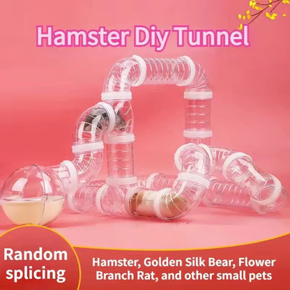 Hamster Cage Renovation External Pipeline Accessories, DIY Set Pipeline Tunnel Small Pet Supplies Toy