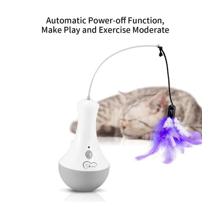 DOEL Automatic Interactive Cat Feather Toy – Fun Teaser Toy for Indoor Cats & Kittens