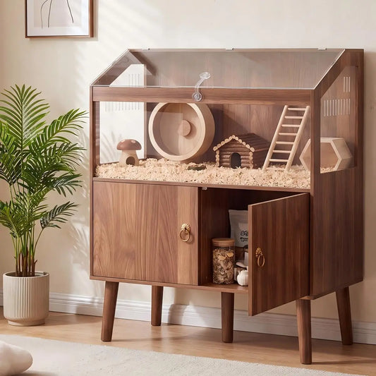 Large Small Animal Cage Wooden Storage Cabinet Enclosure