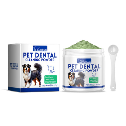 Dog & Cat Dental Care Powder – Oral Hygiene Food Topper for Fresh Breath & Plaque Control