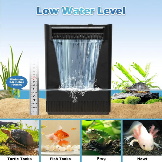 UV Aquarium Internal Filter 20-150 Gal, 4 Stage Adjustable Flow