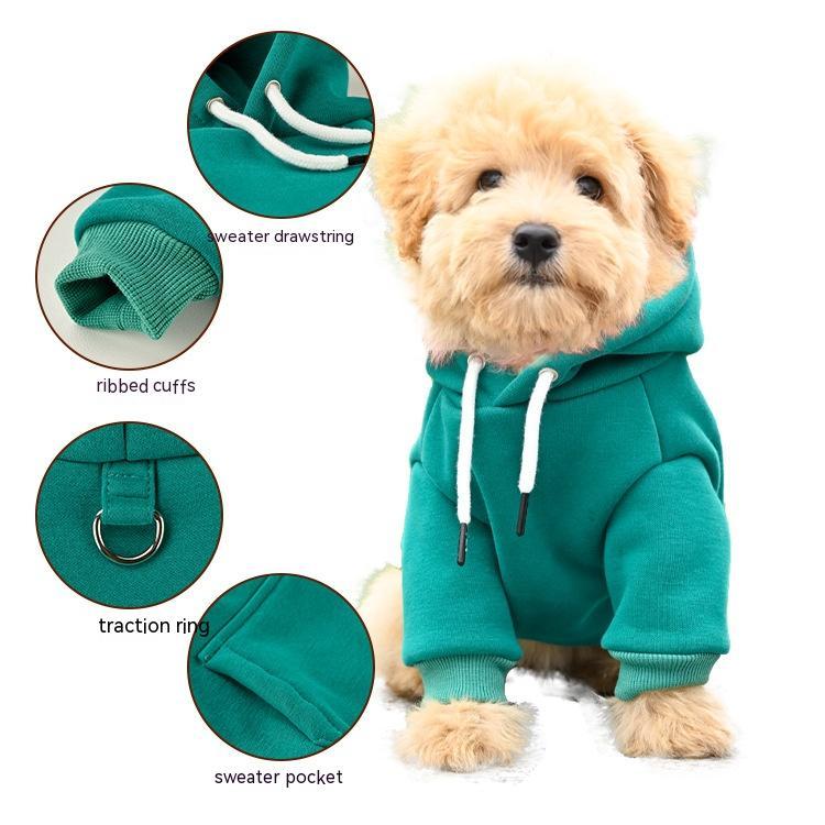 Dog Fashion Simple Hooded Sweater