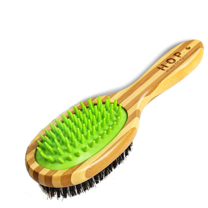 Short Hair Dog Brush Pet Brushing Grooming Comb For Short Hair Coats, Detangling And Shedding Coat Hair Remover, Two Sided Removing Dirt Loose Hair For Dogs
