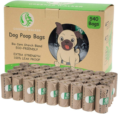 540 Count Dog Poop Bags, Extra Thick Leak Proof Waste Bags Refill Rolls
