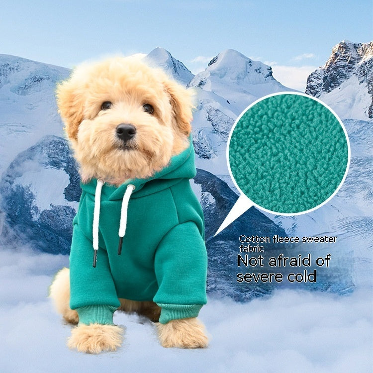 Dog Fashion Simple Hooded Sweater