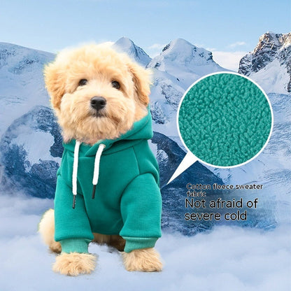 Dog Fashion Simple Hooded Sweater
