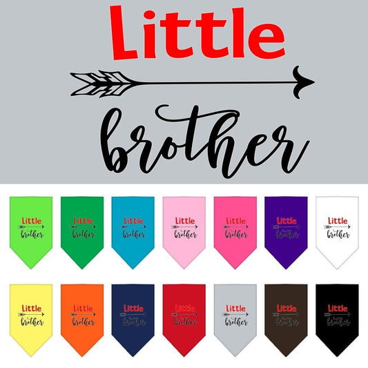 Dog Bandana Screen Printed, "Little Brother"