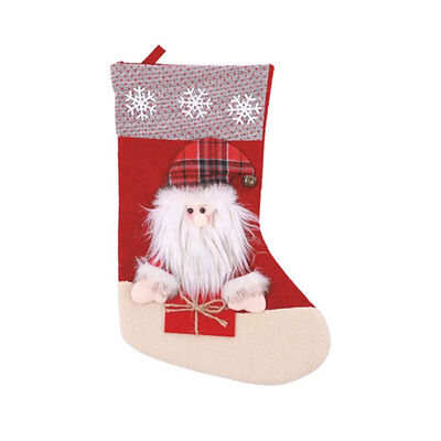 M-Pets Christmas Dog Stocking – Fillable Holiday Toy & Treat Holder, 22 x 46 cm