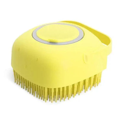Pet Silicone Shampoo Bath Brush, Massage Rubber Comb Bathing Shampoo Colorful Massager For Dogs