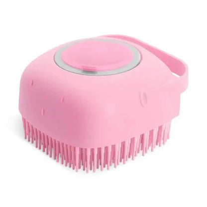 Pet Silicone Shampoo Bath Brush, Massage Rubber Comb Bathing Shampoo Colorful Massager For Dogs