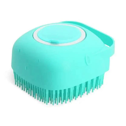 Pet Silicone Shampoo Bath Brush, Massage Rubber Comb Bathing Shampoo Colorful Massager For Dogs